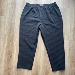 Penningtons Black Pinstripe Boston Fit Trousers